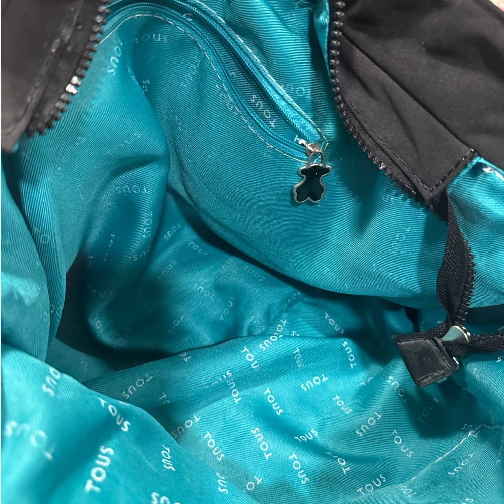 Tous Hot Pink Quilted Logo Tote with Black Straps - Picture 6 of 6